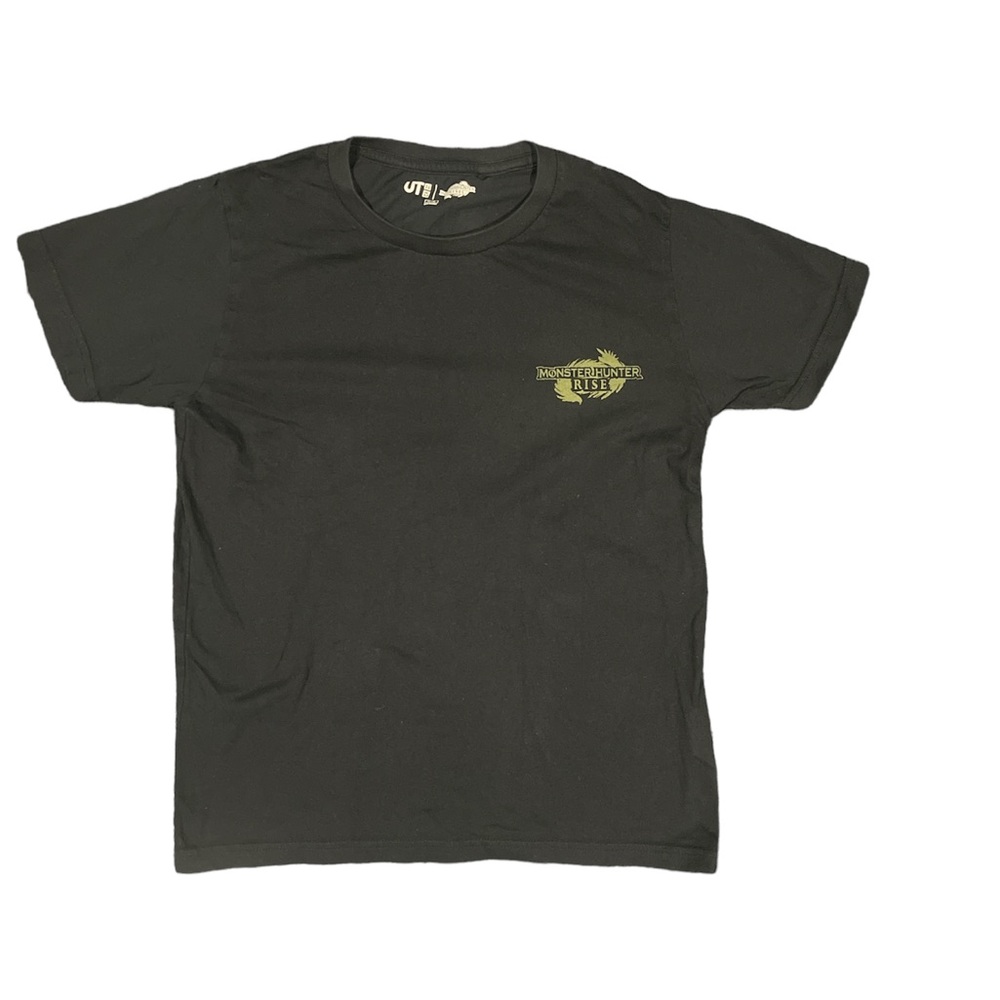 Uniqlo Monster Hunter Rise Black Cotton Kids T-shirt size 11-12